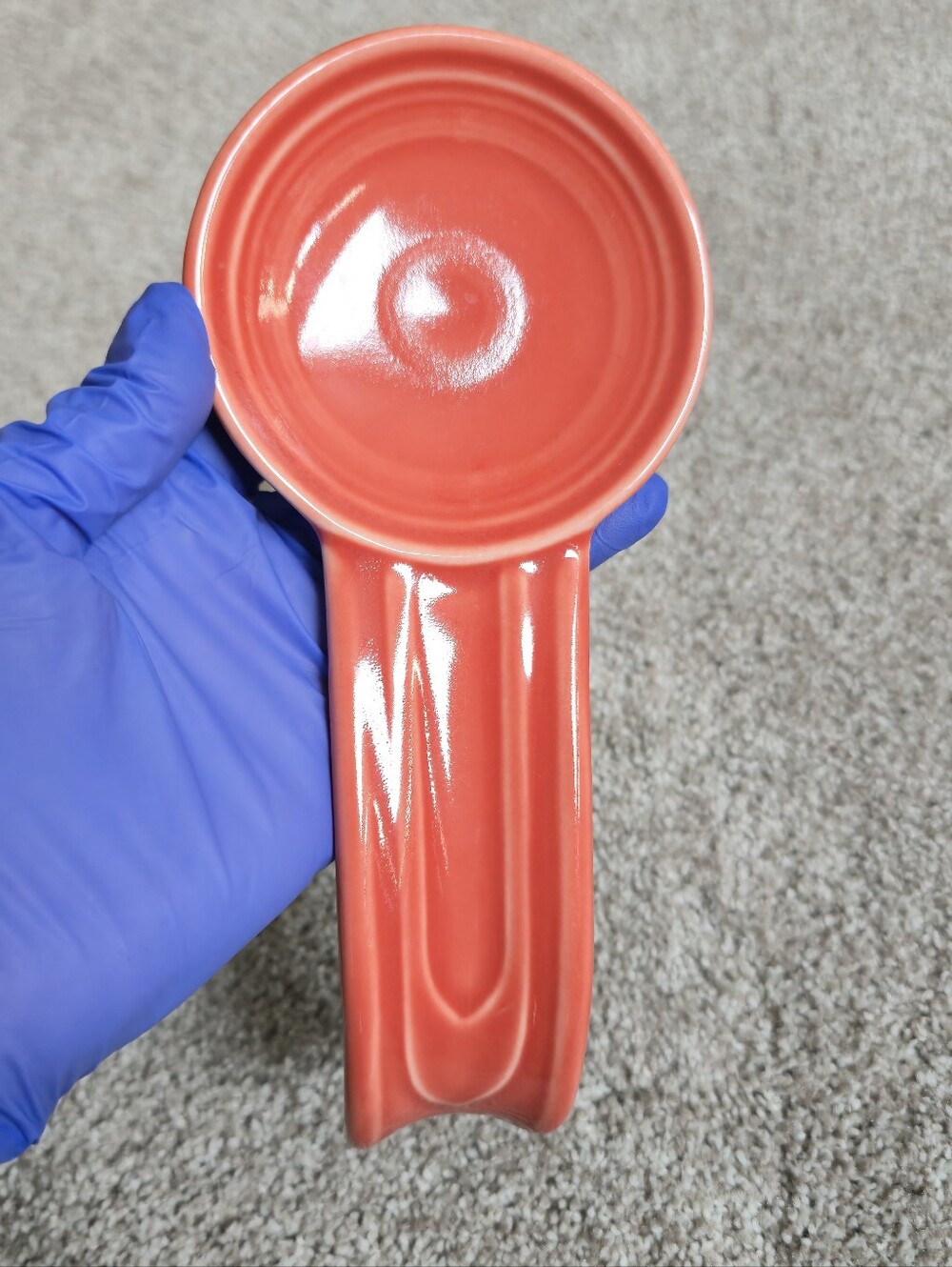 Fiesta Spoon Rest HCL USA Fiestaware Red? 8” Homer Laughlin